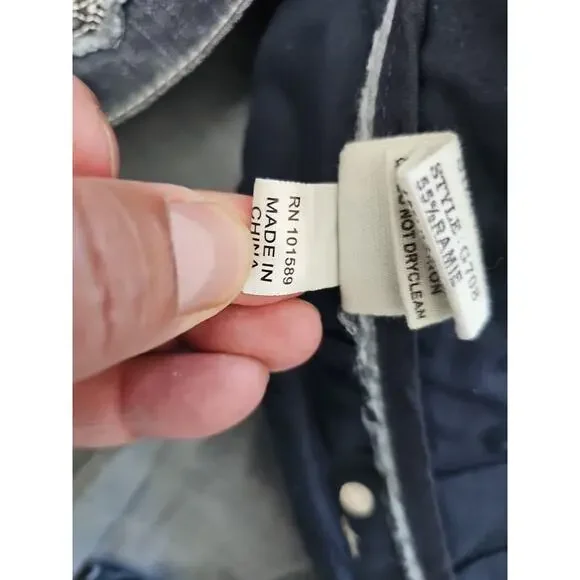 VINTAGE REDEMPTION DENIM Y2K MENS Tapered Jeans Blue SIZE 48X32 Embroidered Logo - Picture 6 of 13